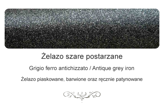 Żelazo szare postarzane